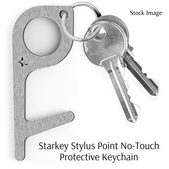 MEDIPOP Starkey Protective Keychain Silver No Touch Doors & Buttons NEW Unisex - Picture 1 of 9